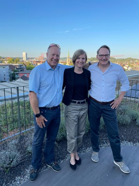 Philipp Süess VR, Claudia Steinman und Christof Schmid CEO